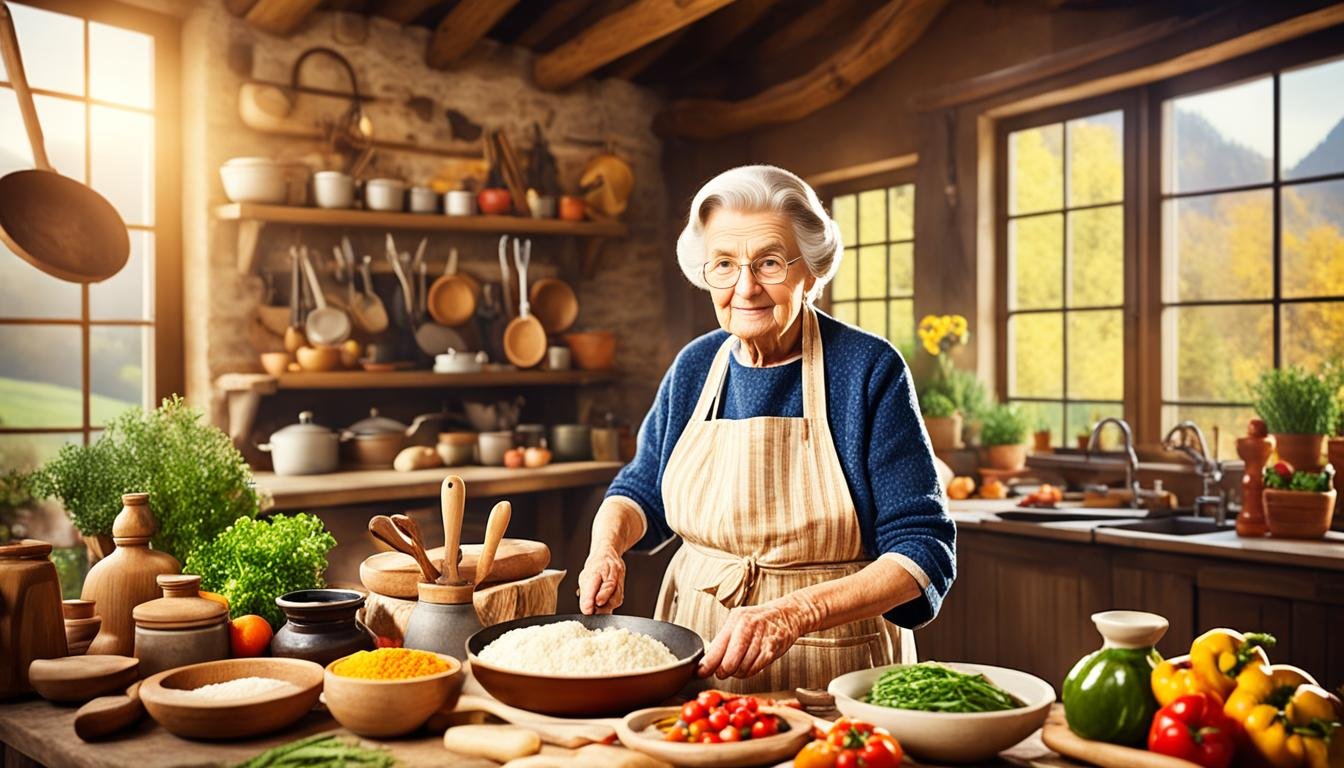 Recetas de abuelas en la cocina rural